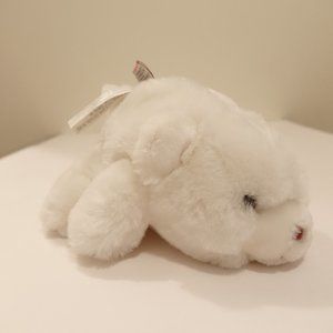 Vintage Gund Snuffles White Bear Plush Stuffed Animal 7" 1980 tag NICE cond